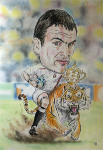 Martin Johnson Caricature